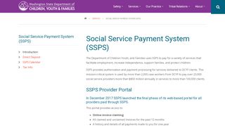 
                            3. Social Service Payment System | DSHS - Ssps Provider Portal