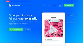 SocialCaptain – Get More Real Instagram Followers | IG Bot - 99insta Login