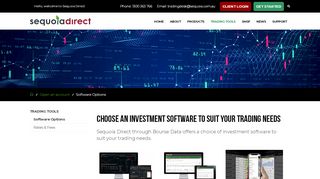 
                            7. Software Options - Sequoia Direct Pty Ltd - Bourse Analyser Portal
