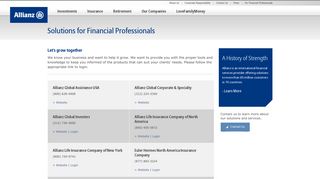 
                            7. Solutions for Financial Professionals - Allianz USA - Allianz Com Portal