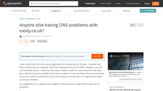 
                            4. [SOLVED] Anyone else having DNS problems with easily.co.uk ... - Easily Co Uk Portal