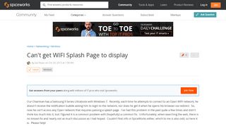 
                            8. [SOLVED] Can't get WIFI Splash Page to display - Spiceworks Community - Bitbuzz Login