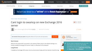 
                            2. [SOLVED] Cant login to owa/ecp on new Exchange 2016 server ... - Exchange 2016 Admin Center Cannot Portal