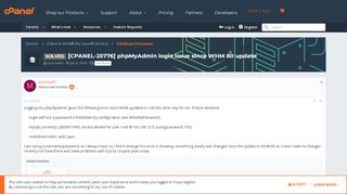 
                            7. SOLVED - [CPANEL-25776] phpMyAdmin login issue since WHM 80 update ... - Portal Without A Password Is Forbidden By Configuration See Allownopassword