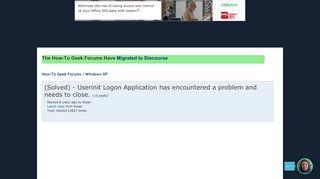 
                            6. (Solved) - Userinit Logon Application has encountered a problem ... - Userinit Exe Error On Portal