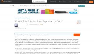 
                            4. [SOLVED] What is This Phishing Scam Supposed to Catch? - IT ... - Cloud Shield Web Portal