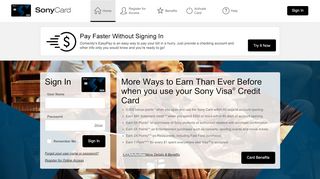 
Sony Visa® Credit Card - Manage your account - Comenity  
