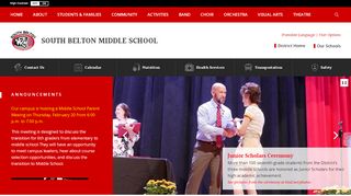 South Belton Middle School / Homepage - Sbms Portal