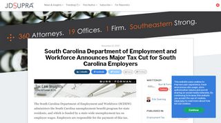 
South Carolina Department of Employment and ... - JD Supra  
