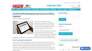 
South Carolina Unemployment Insurance Updated for 2018 ...  
