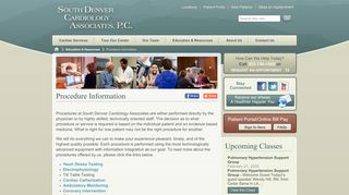
                            7. South Denver Cardiology Heart Tests & Procedure Information - South Denver Cardiology Patient Portal