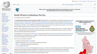 
                            4. South Western Ambulance Service - Wikipedia - South Western Ambulance Service Staff Portal