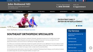 
                            4. Southeast Orthopedic Specialists Florida | Orthopedic Surgeons ... - Southeast Orthopedic Patient Portal