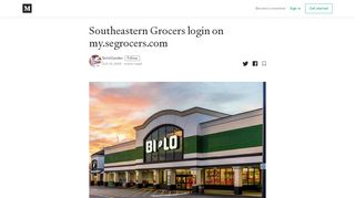 
                            6. Southeastern Grocers login on my.segrocers.com - Medium - My Segrocers Login