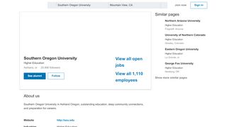 Southern Oregon University | LinkedIn - Inside Sou Edu Cp Home Portal