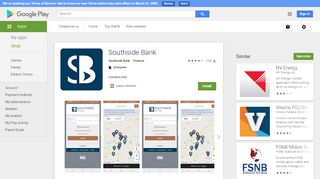 
                            7. Southside Bank - Apps on Google Play - Southside Bank Tyler Tx Portal