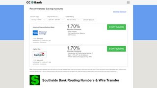 
                            6. Southside Bank Routing Numbers & Wire Transfer - CC Bank - Southside Bank Tyler Tx Portal