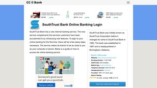 
                            8. SouthTrust Bank Online Banking Login - CC Bank - Southtrust Bank Portal