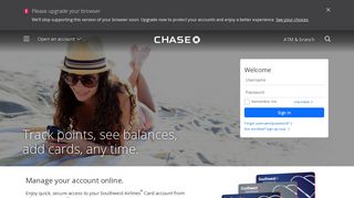 
                            8. Southwest Account Manage | Credit Card | Chase.com - Rapid Visa Account Portal
