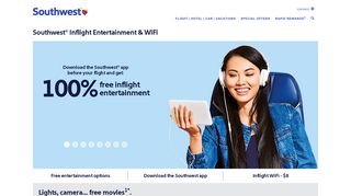 
Southwest Inflight Entertainment & WiFi - Southwest Airlines  
