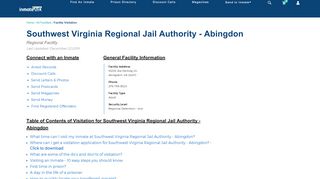 
                            6. Southwest Virginia Regional Jail Authority - Abingdon ... - Vizvox Portal Swvrja