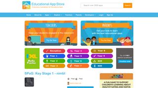 
                            8. SPaG: Key Stage 1 - nimbl Review | Educational App Store - Spag Portal