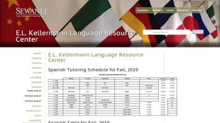 
Spanish - Sewanee  
