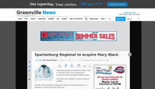 
Spartanburg Regional to acquire Mary Black - The Greenville News
