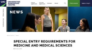 
                            8. Special entry requirements for medicine and medical sciences ... - Umat Sign Up