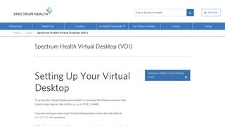 
Spectrum Health Virtual Desktop
