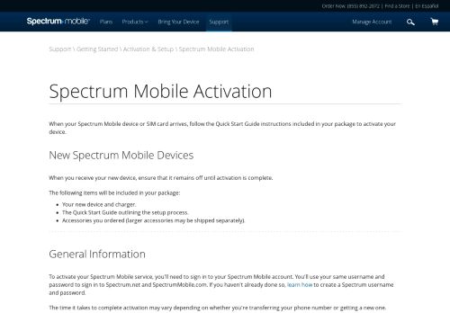 
                            7. Spectrum Mobile Activation - Spectrum Online Activation Portal