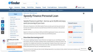 
                            7. Speedy Finance Personal Loan Reviews, Rates & Fees ... - Speedy Finance Portal