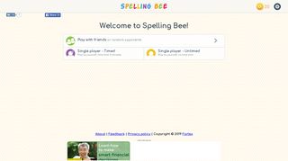 
Spelling Bee - Welcome  
