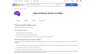 
                            8. Spend Nectar points on eBay - Portal To My Nectar Account