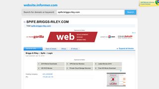 
                            3. spife.briggs-riley.com at WI. Briggs & Riley :: Spife :: Login - Briggs And Riley Spife Portal