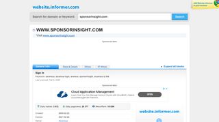 
                            9. sponsorinsight.com at Website Informer. Sign In. Visit ... - Ascensus 401k Portal Rp Link