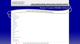 
Sports - Football - Schedule - Yazoo County Middle School  

