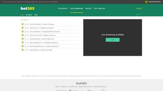 
Sports Streaming - Promotions - Bet365  
