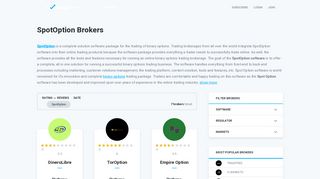 
                            8. SpotOption Brokers Listing - Broker Software - Maxcfd Portal