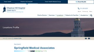 
                            8. Springfield Medical Associates - Chestnut Hill Hospital - Tower Health - Springfield Medical Patient Portal
