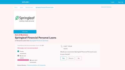 Springleaf Financial Personal Loans Reviews (Mar. 2020 ...