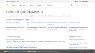 
                            5. Sprint billing and payments Sprint Support