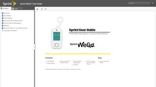 
                            5. Sprint WeGo User Guide - Welcome - Sprint Wego Web Portal