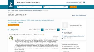 
                            8. Spruce Lending Inc. | Complaints | Better Business Bureau ... - Spruce Lending Account Login