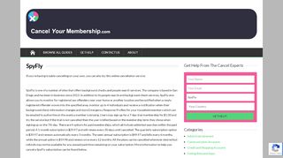
                            7. SpyFly - Cancel Your Membership