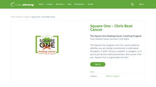 
                            7. Square One - Chris Beat Cancer - HealingStrong - Http Squareone Chrisbeatcancer Com Portal