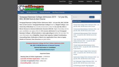 
                            3. Sreegopal Banerjee College Admission 2019 - Bagati College ...