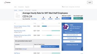 
                            4. SRT Med Staff Wages, Hourly Wage Rate | PayScale Canada - Srt Med Staff Portal
