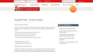 
                            4. SSO Login - Avaya Support - Avaya Portal