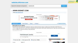 
                            5. sssnet.com at WI. Manage My Account | MCTV - Sssnet Com Webmail Login